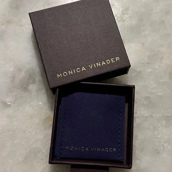 Monica Vinader Juno Disc Pendant 18k Gold Vermeil - Picture 5 of 9